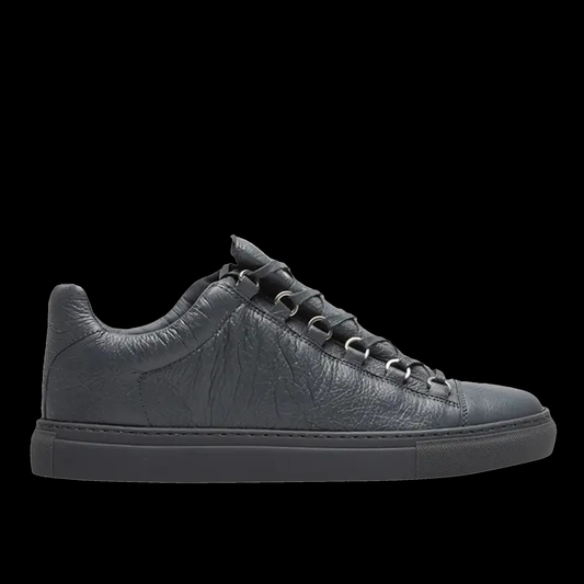 balenciaga arena leather low gray