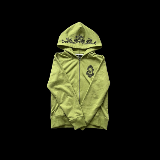 Green zip up