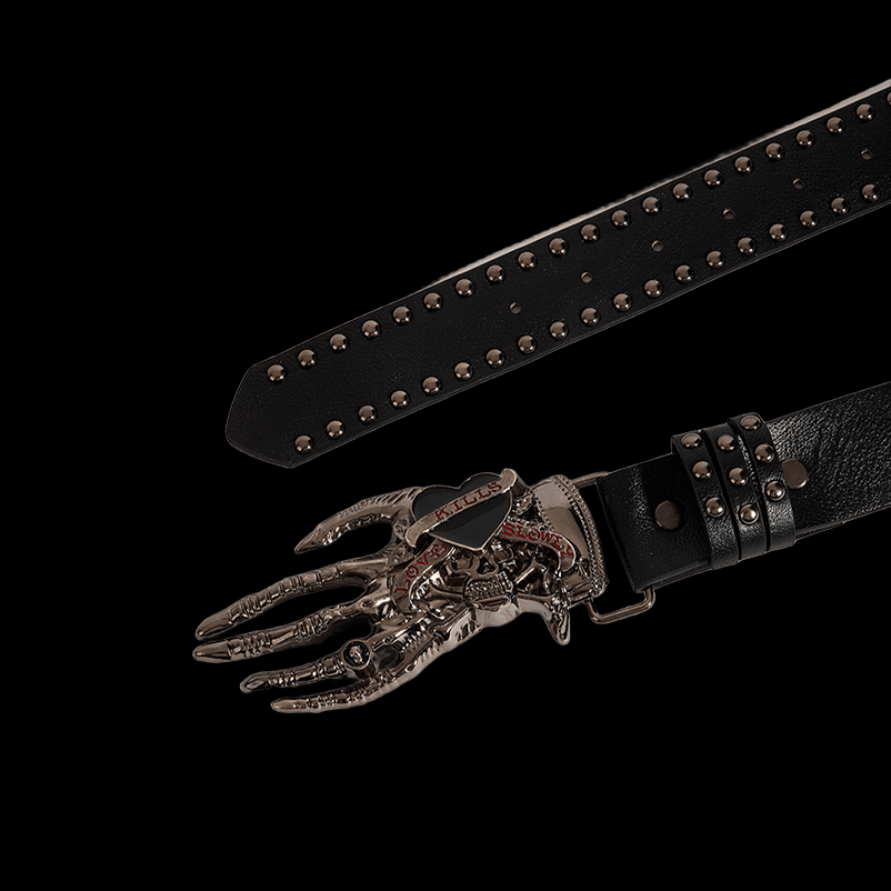 Heart belt / black