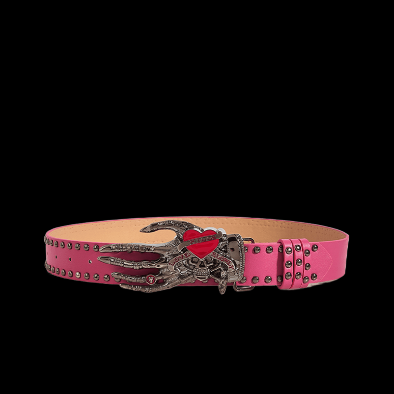 Heart belt / pink