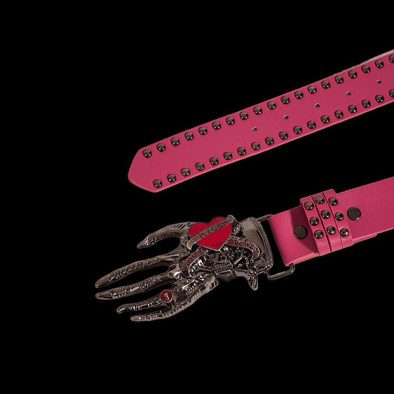 Heart belt / pink