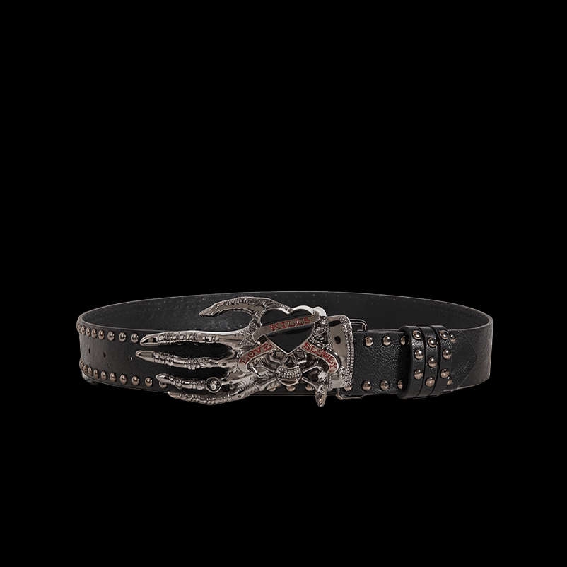 Heart belt / black