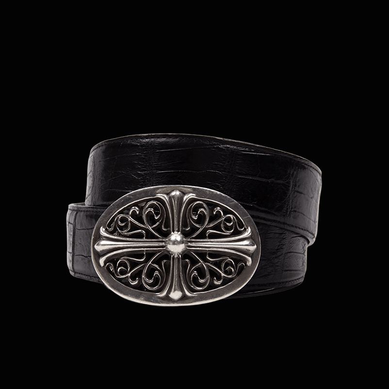 CHROME HEARTS BLACK CROCODILE