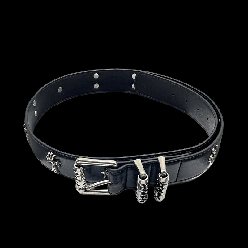 Original chrome heart with metal crosses