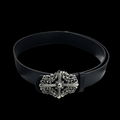 Chrome heart middle cross black/ 2