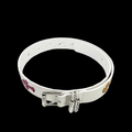 Original white chrome heart with colorful crosses