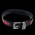 Original chrome heart with red crosses