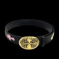 Chrome heart gold middle cross buckley with colorful crosses