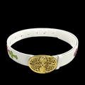 Chrome heart gold middle cross white/multi color