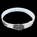 Chrome heart cross white/ multi color