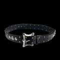 Leather metal belt