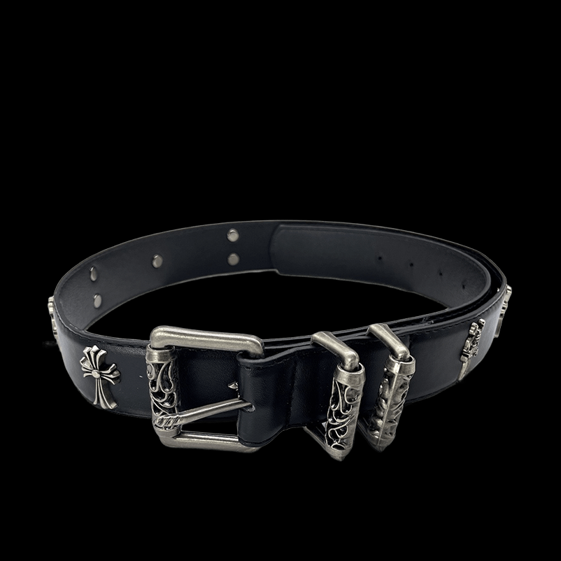 Original chrome heart with metal crosses