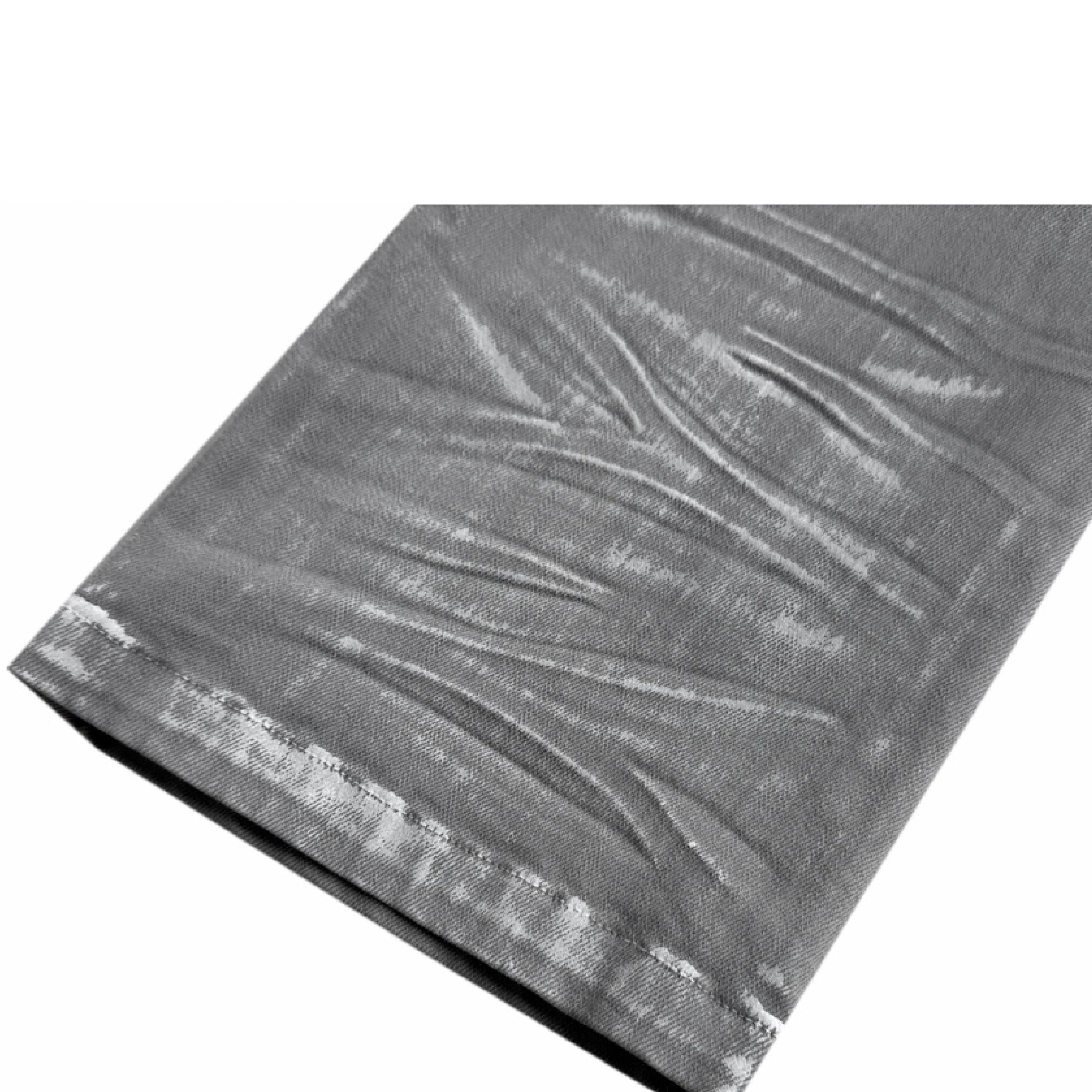 Milky Resin Waxed 3D Whisker Jeans