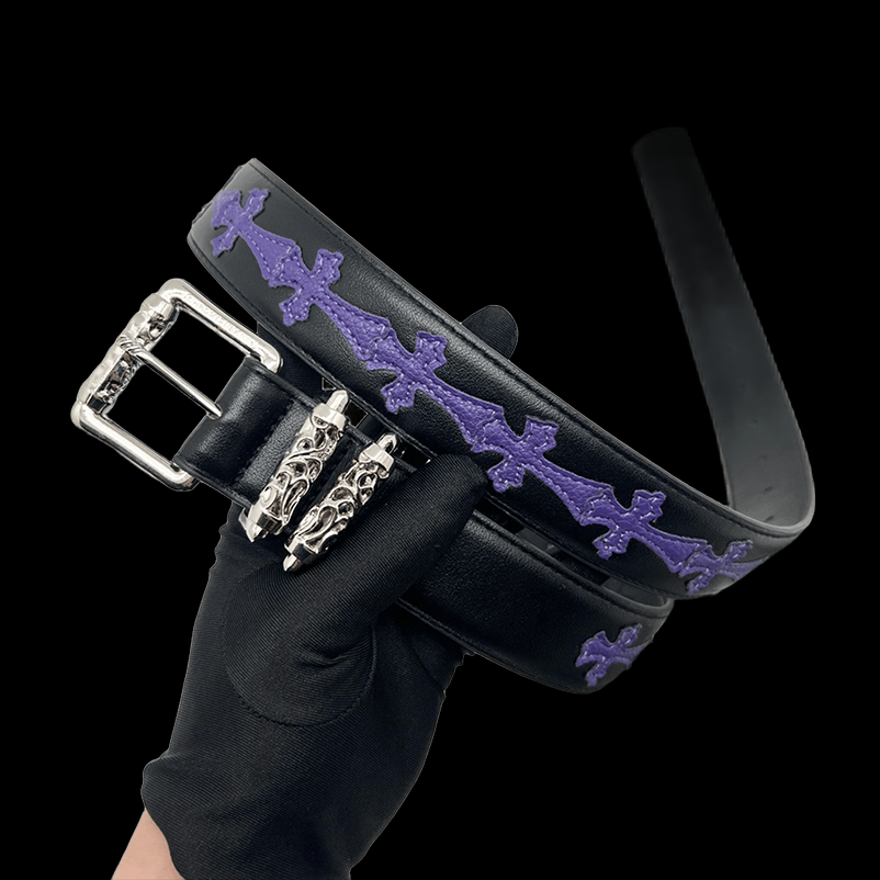 Original chrome heart black/purple
