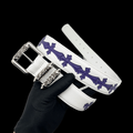 Original chrome heart white/purple