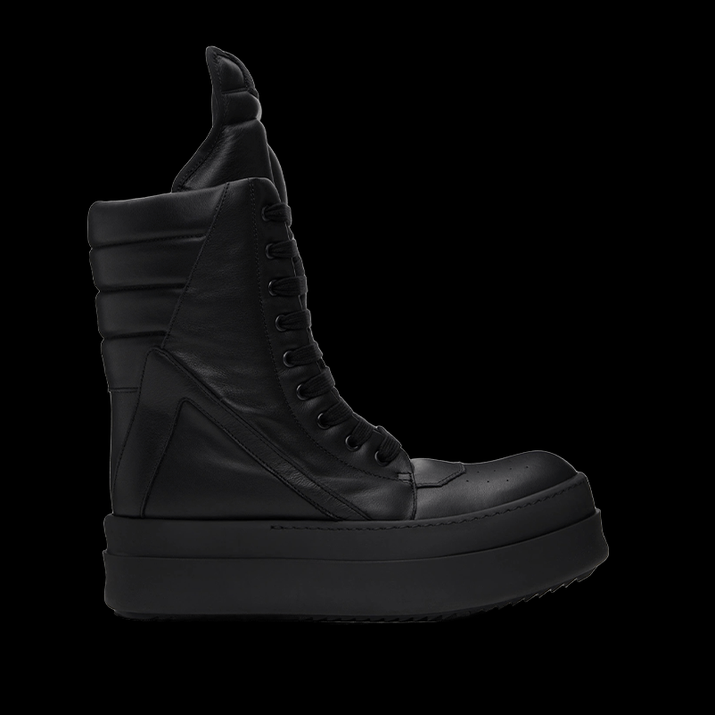 RICK OWENS BLACK HOLLYWOOD MEGA GEOBASKET