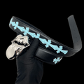 Chrome heart rolling stones black/light blue