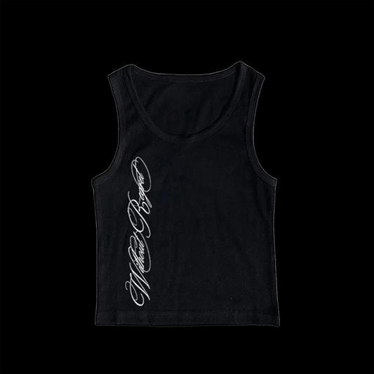 black tank top
