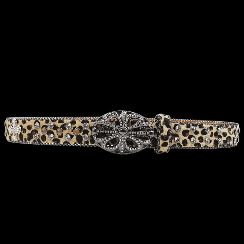 Chrome heart middle cross Pavé Diamonds yellow