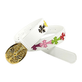 Chrome heart gold middle cross white/multi color