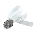 Chrome heart middle cross white