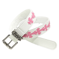 Original white chrome heart with pink crosses