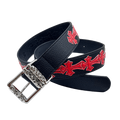Original chrome heart with red crosses
