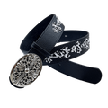 Chrome heart middle cross with cow crosses