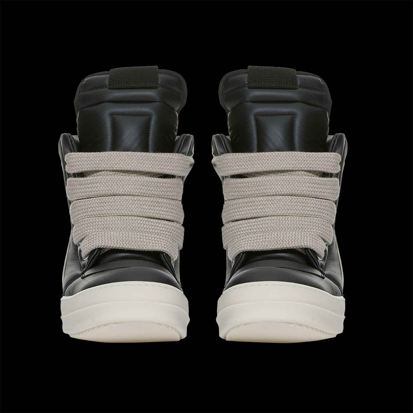 Rick Owens GeoBasket Oversized Eylet Black - White