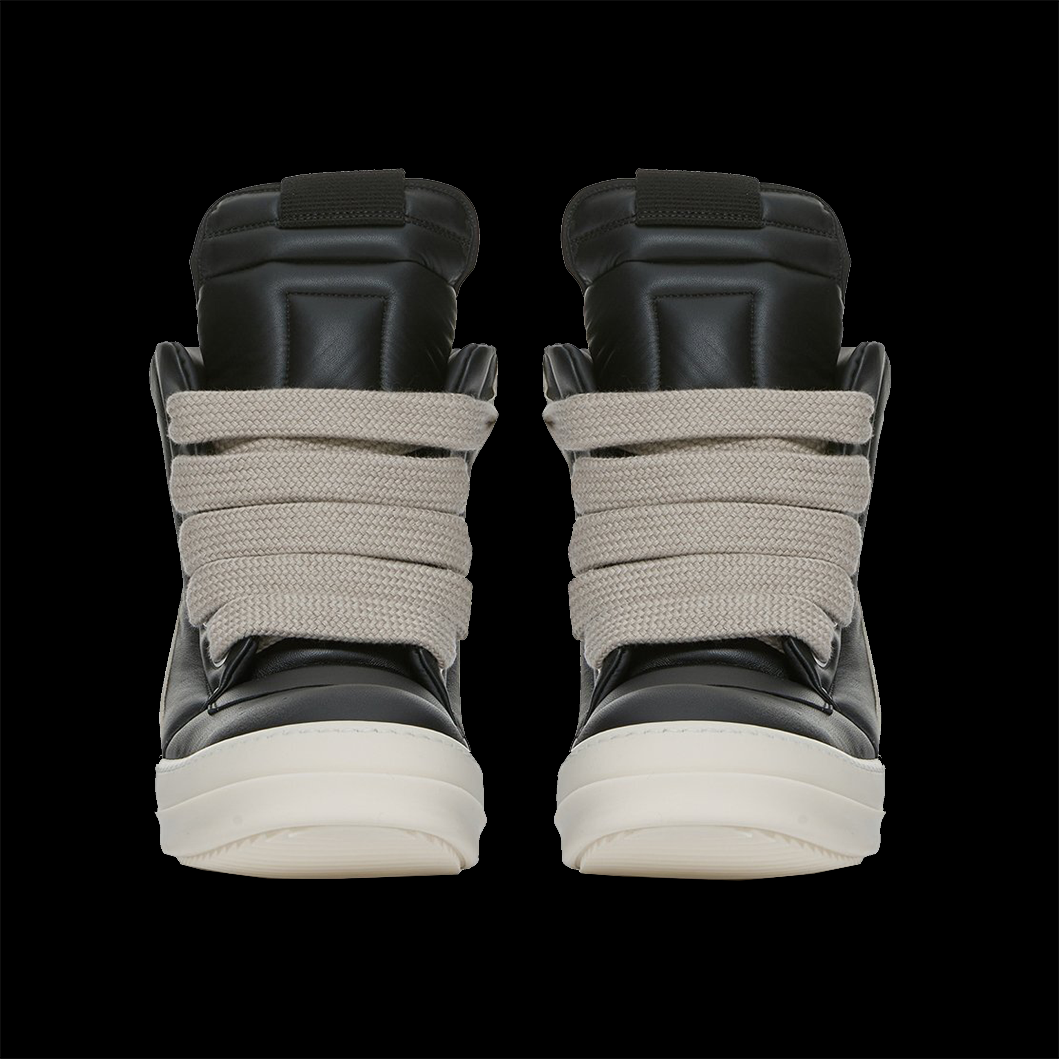 Rick Owens GeoBasket Oversized Eylet Black - White