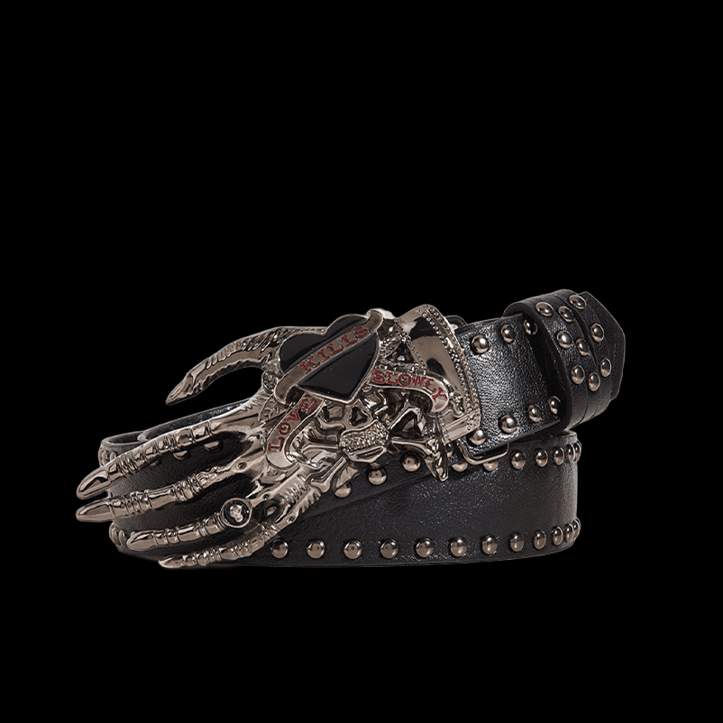 Heart belt / black