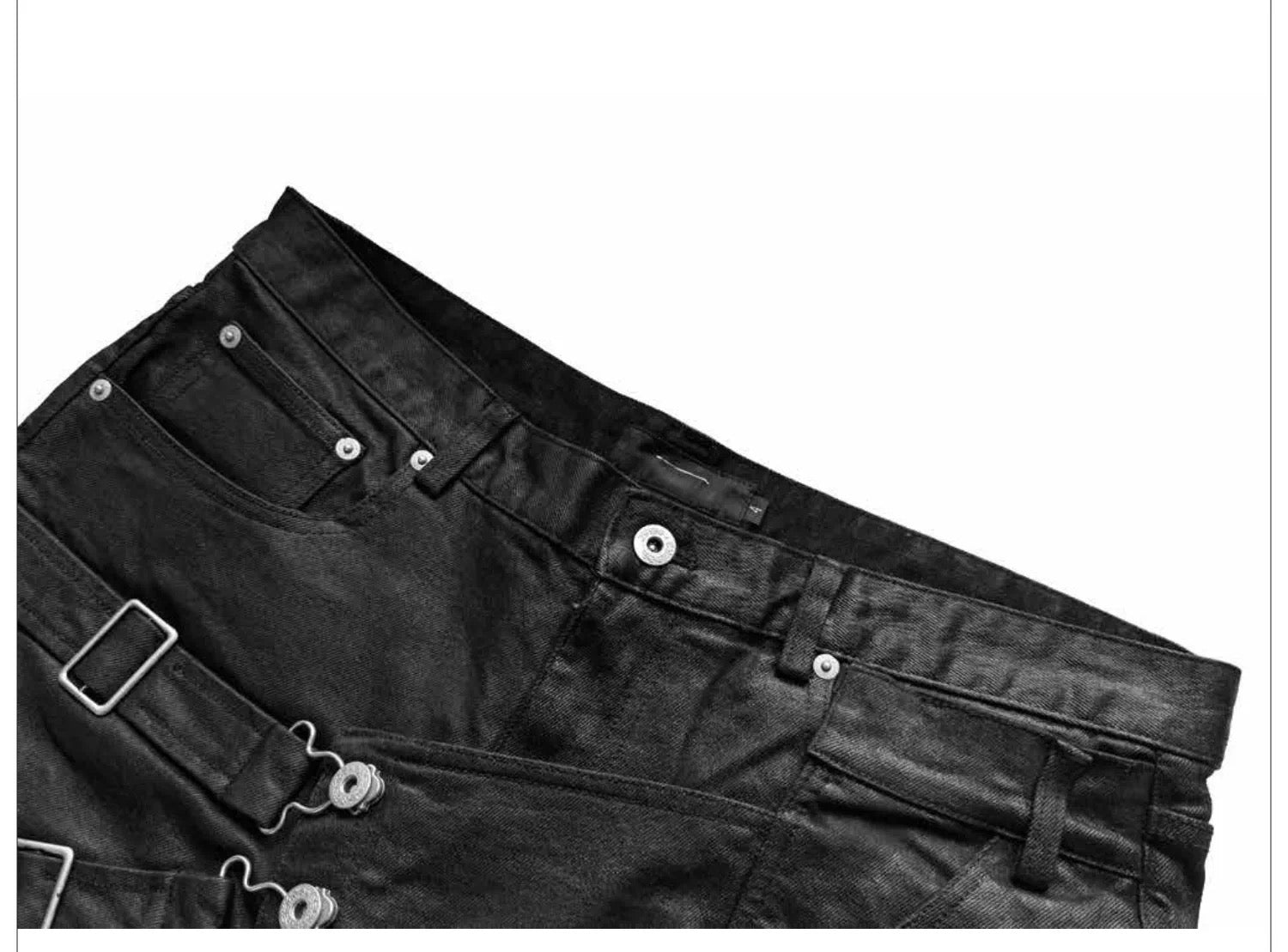 Deconstructed Patina Raw Waxed Denim