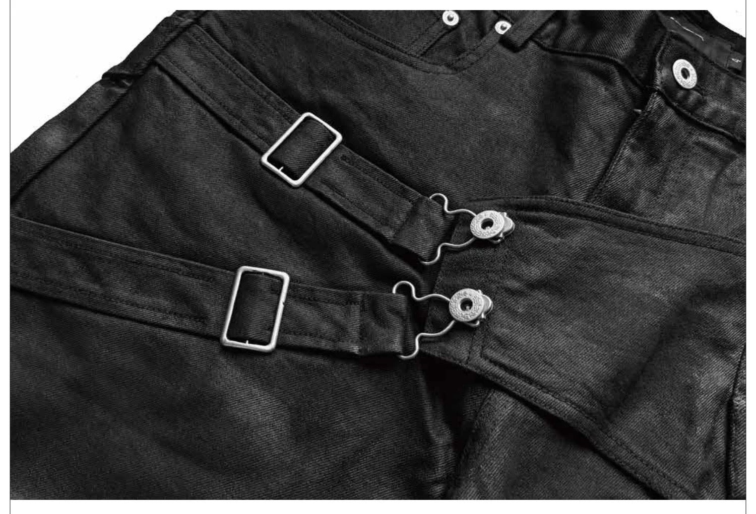 Deconstructed Patina Raw Waxed Denim