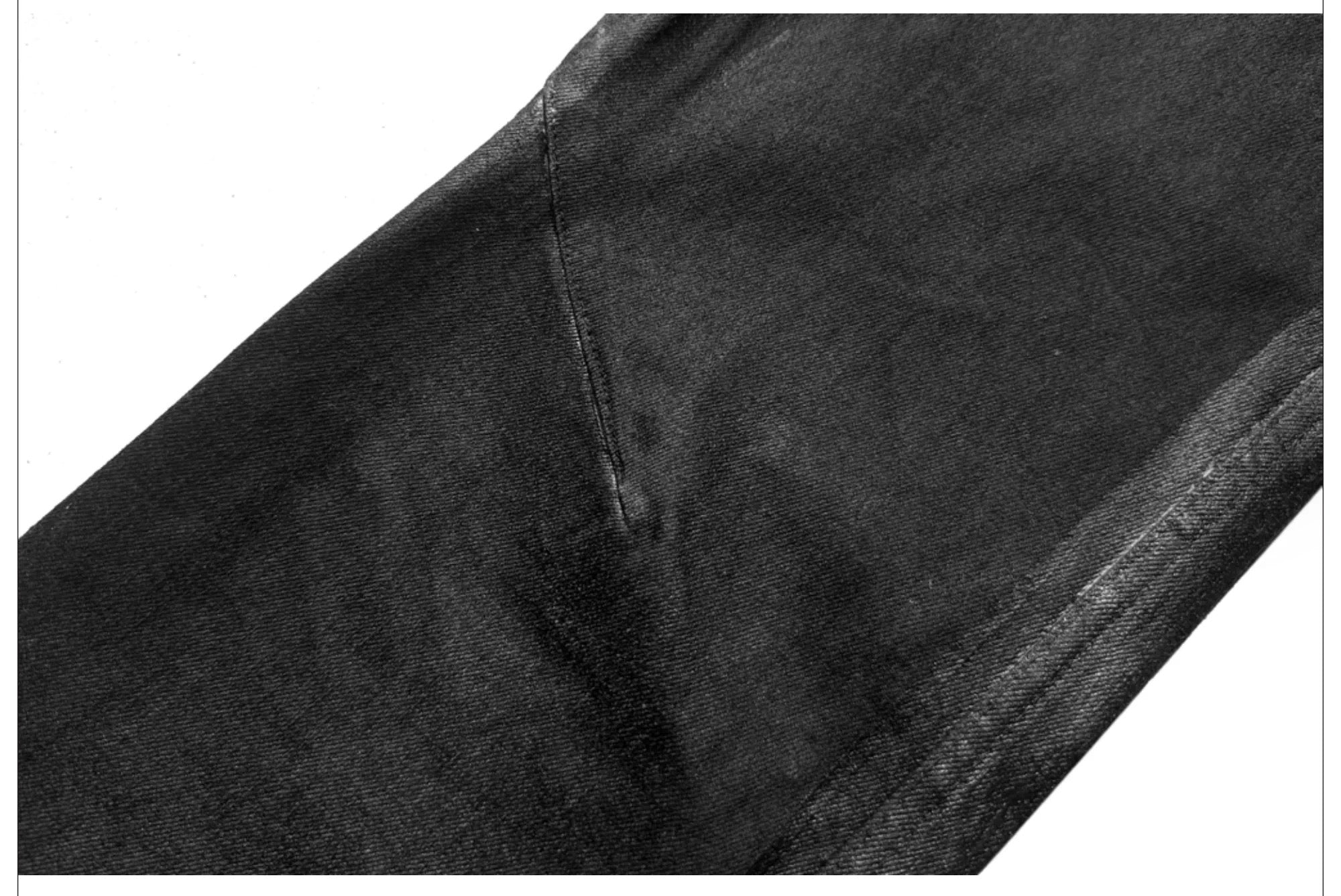 Rubber Coated 3D Whisker Jeans