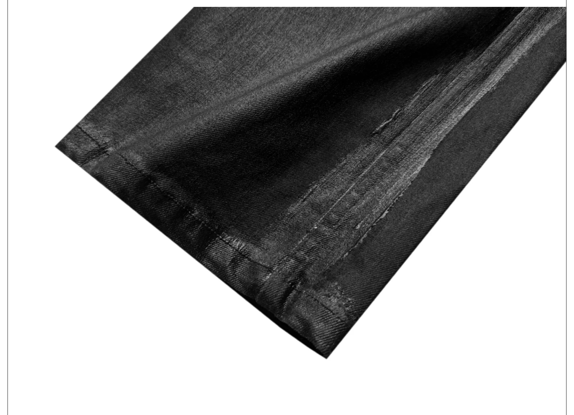 Rubber Coated 3D Whisker Jeans