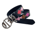 Chrome heart with different buckle and colorful crosses