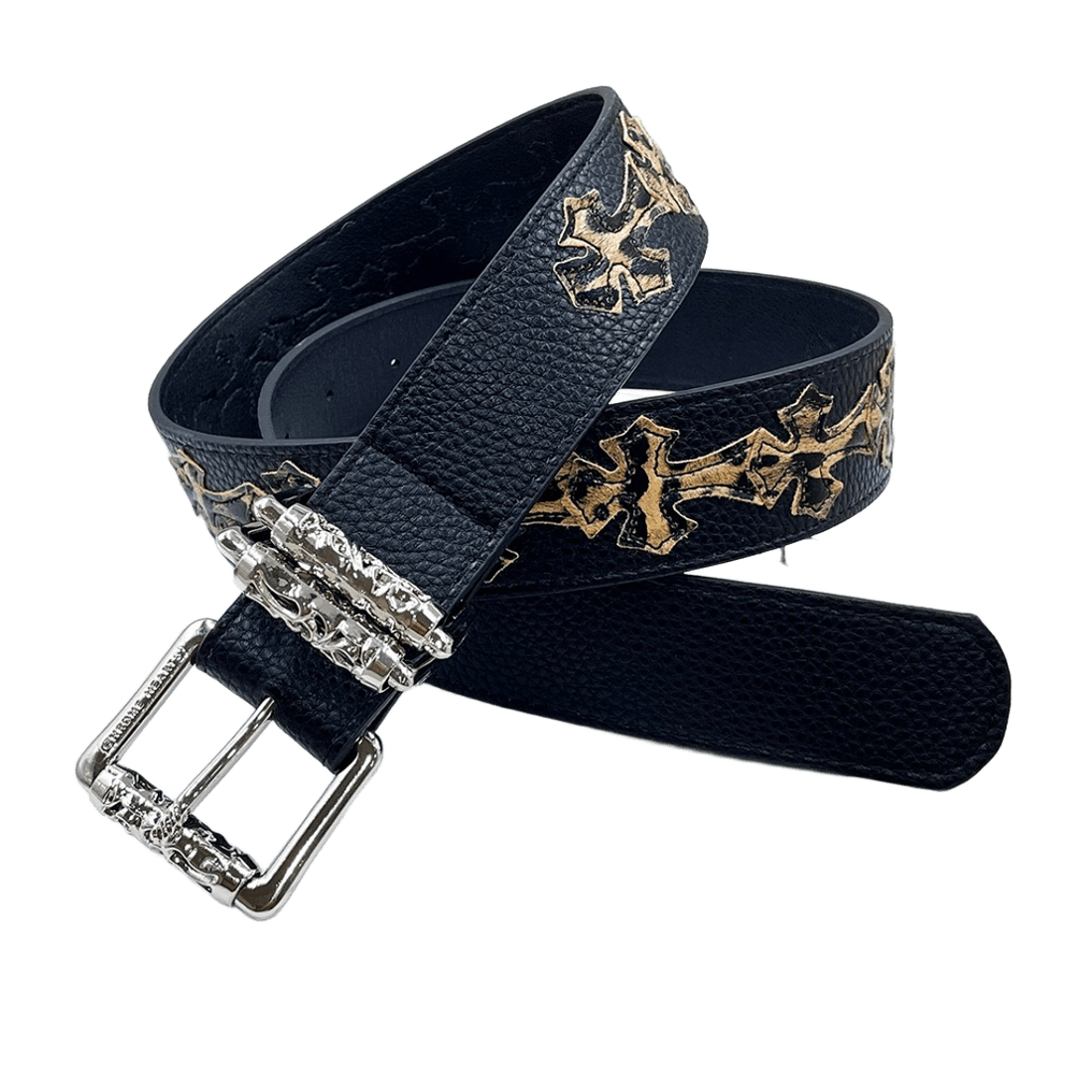 Original chrome heart with tiger Crosses