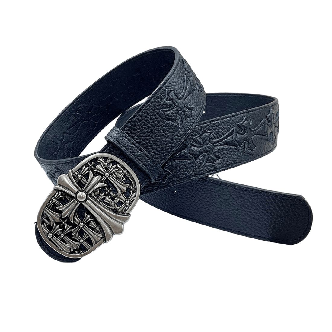 Chrome heart cross black/black