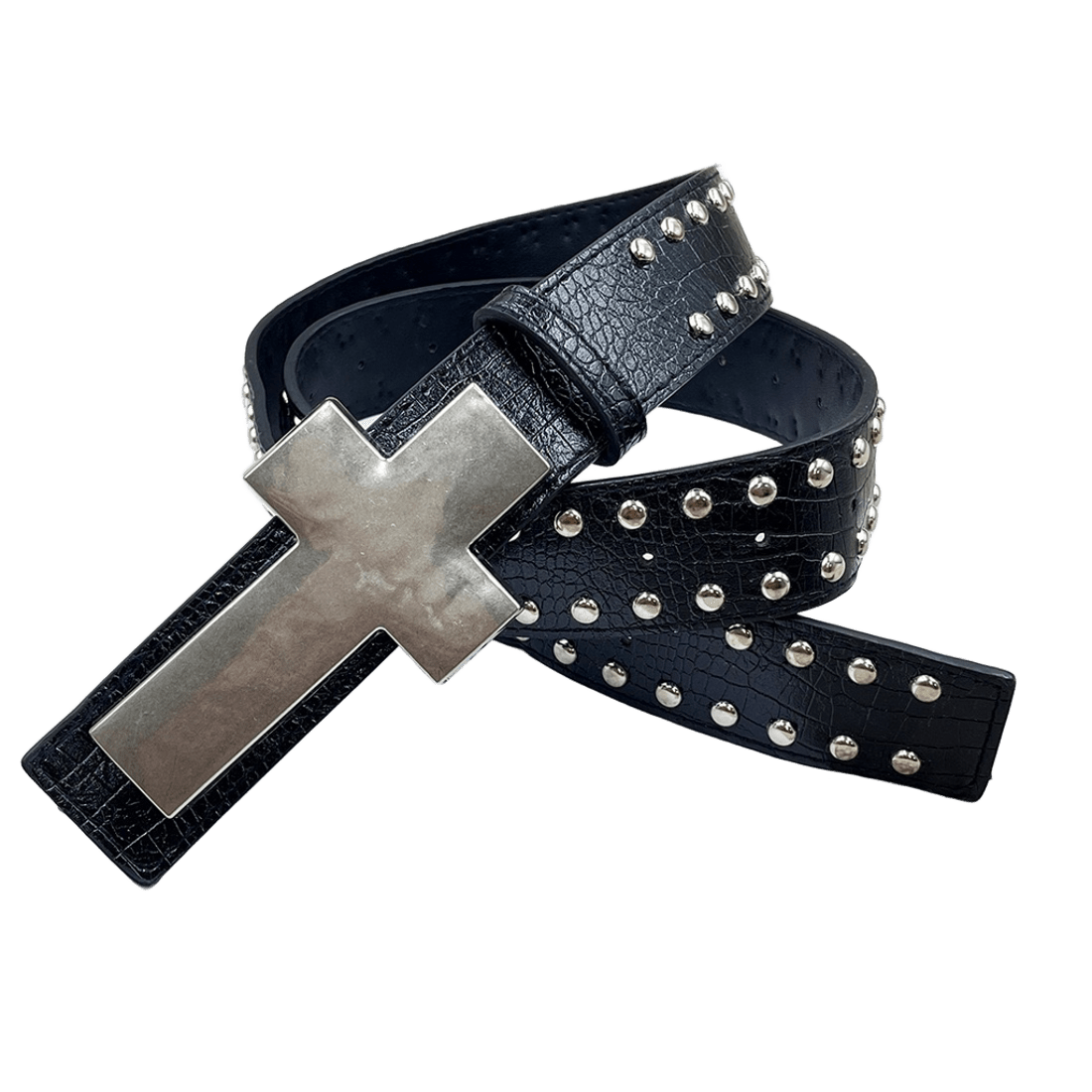 Chrome heart black/silver cross
